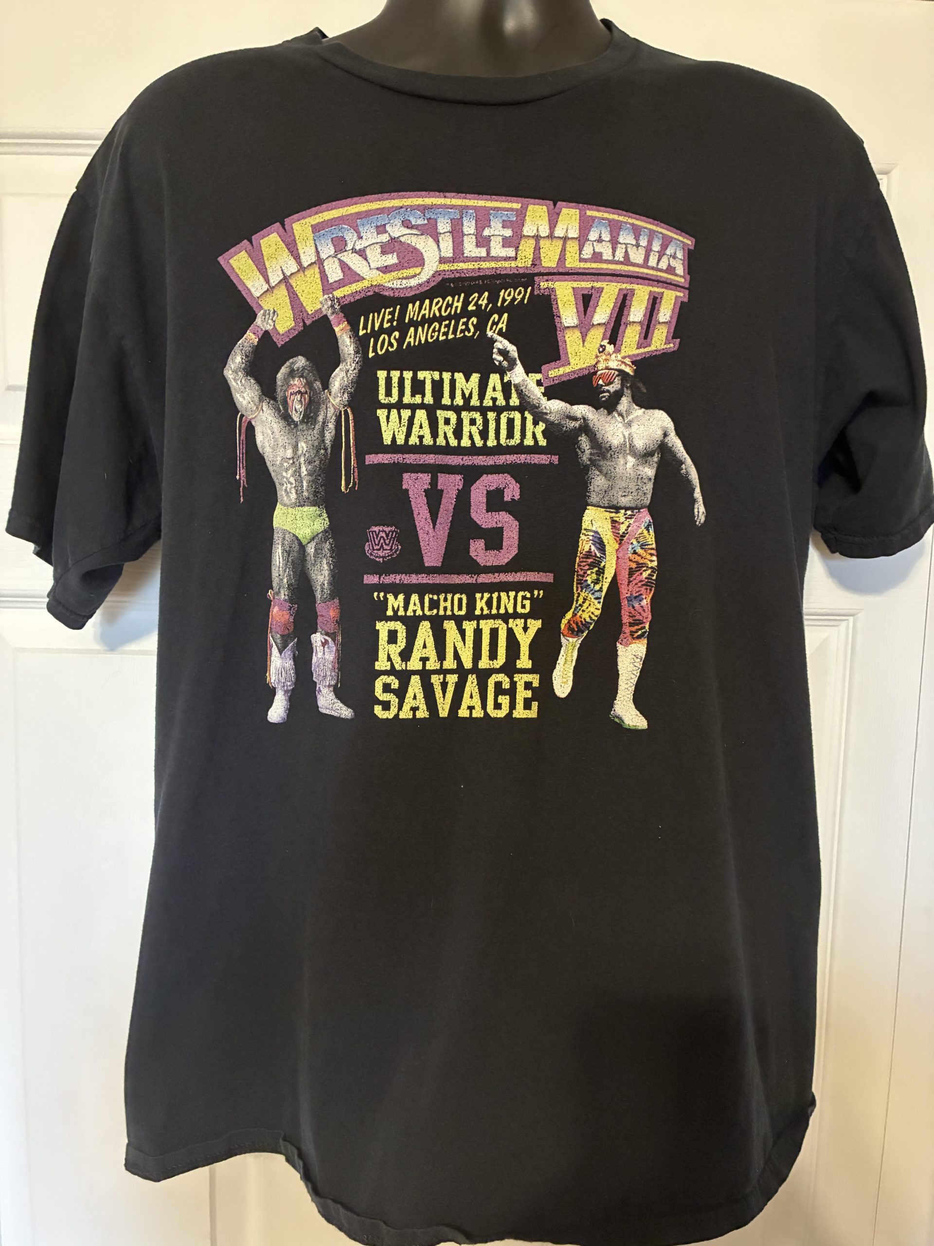 Wrestlemania 7 XL T-Shirt WWE AEW Wrestling WCW ECW TNA